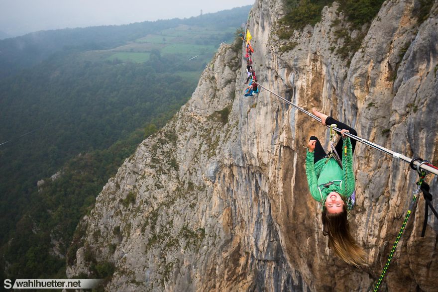 We Created An 80-Meter-Long Hammock Caravan 200m Above The Canyon