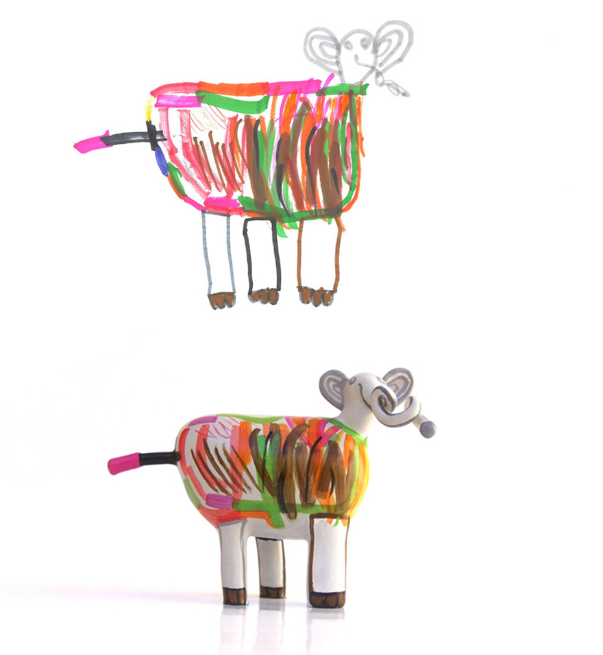 Turning Children's Drawings Into Figurines