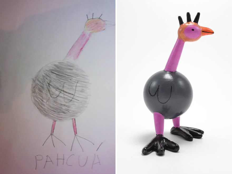 Turning Children's Drawings Into Figurines