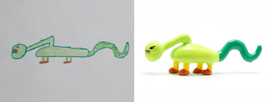 Turning Children's Drawings Into Figurines