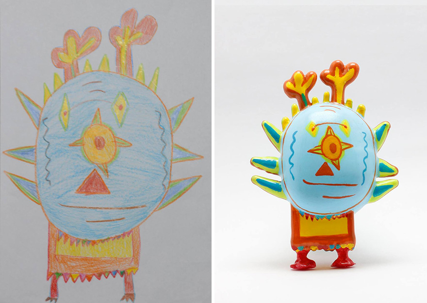 Turning Children's Drawings Into Figurines