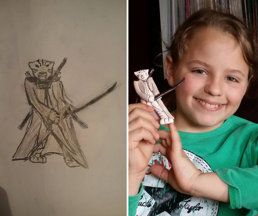 Turning Children's Drawings Into Figurines