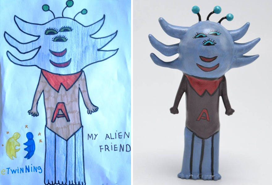 Turning Children's Drawings Into Figurines
