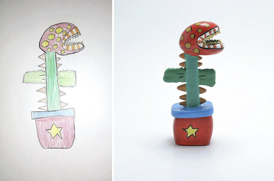 Turning Children's Drawings Into Figurines