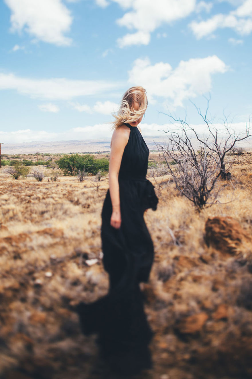 We Did It! Black Wedding Dress & Lava Rocks Wedding In Hawaii We Did It! Black Wedding Dress & Lava Rocks Wedding In Hawaii