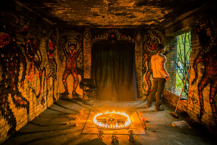 We Turned An Abandoned House Into A Forest Temple