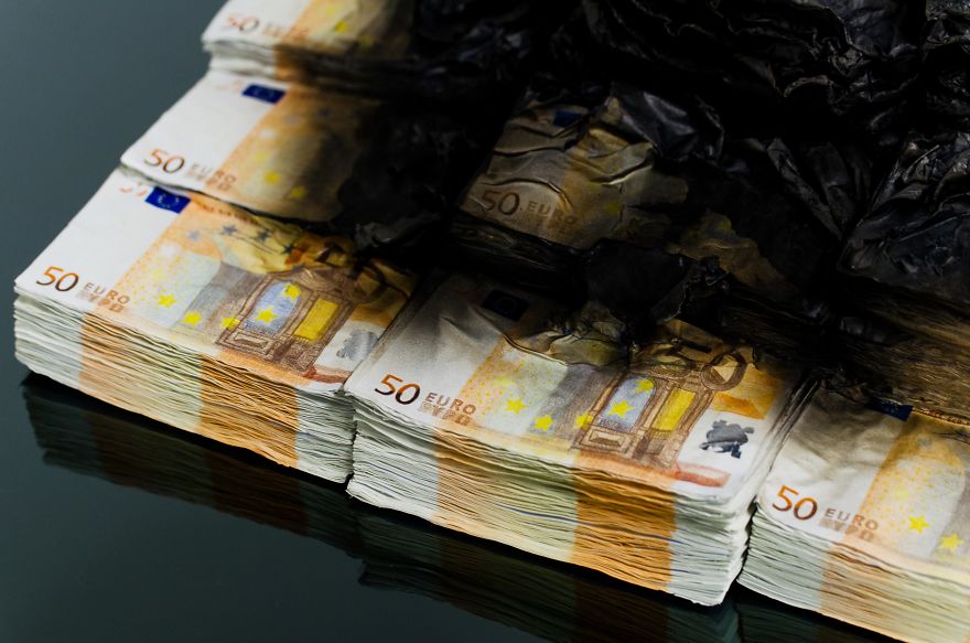 This Table Burns Money (literally)