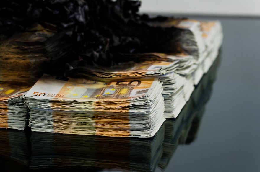 This Table Burns Money (literally)