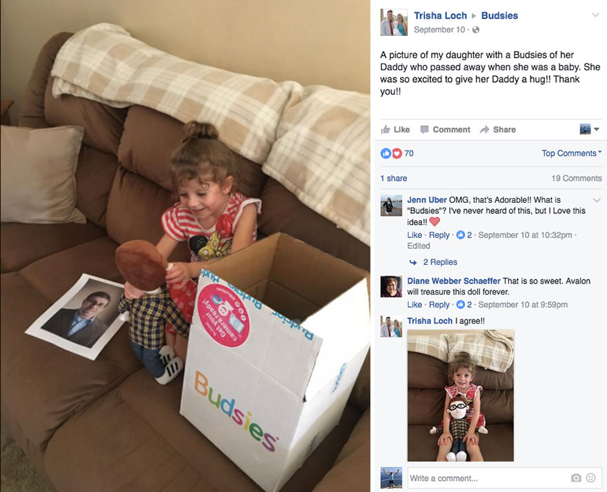 Widow Makes Doll Of Husband So Girl Can Finally Hug Her Daddy Widow Makes Doll Of Husband So Girl Can Finally Hug Her Daddy
