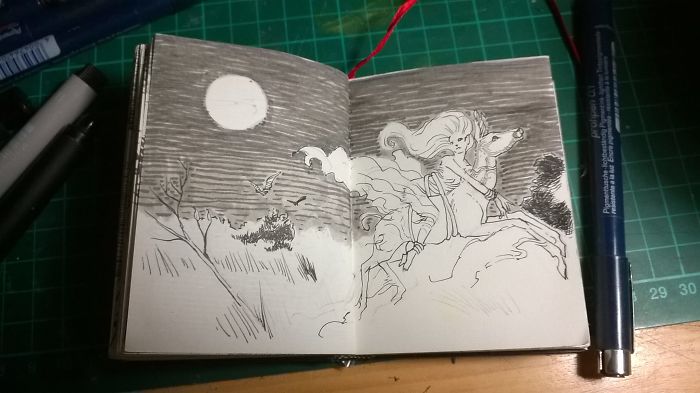 I Make Small Haunted Drawings For Inktober