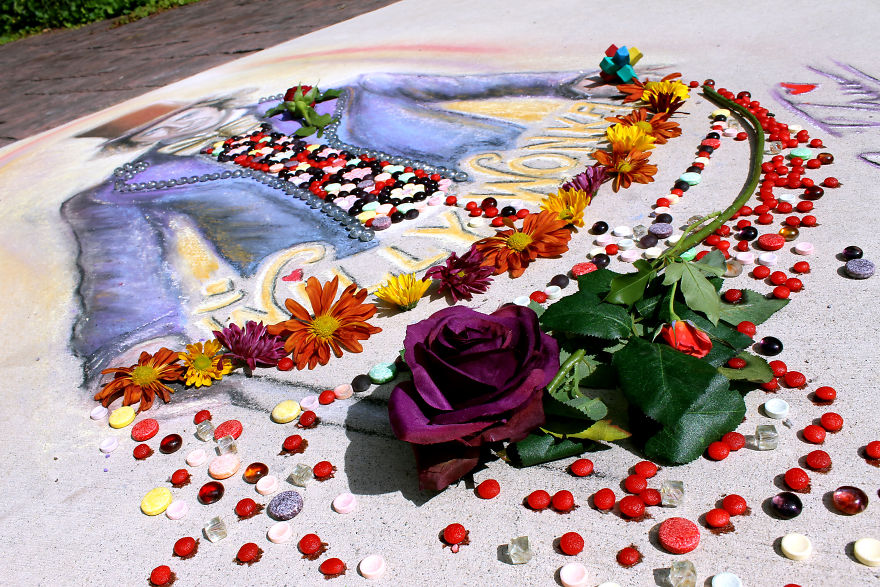 Willy Wonka Chalk Art That I Made With Real Candy