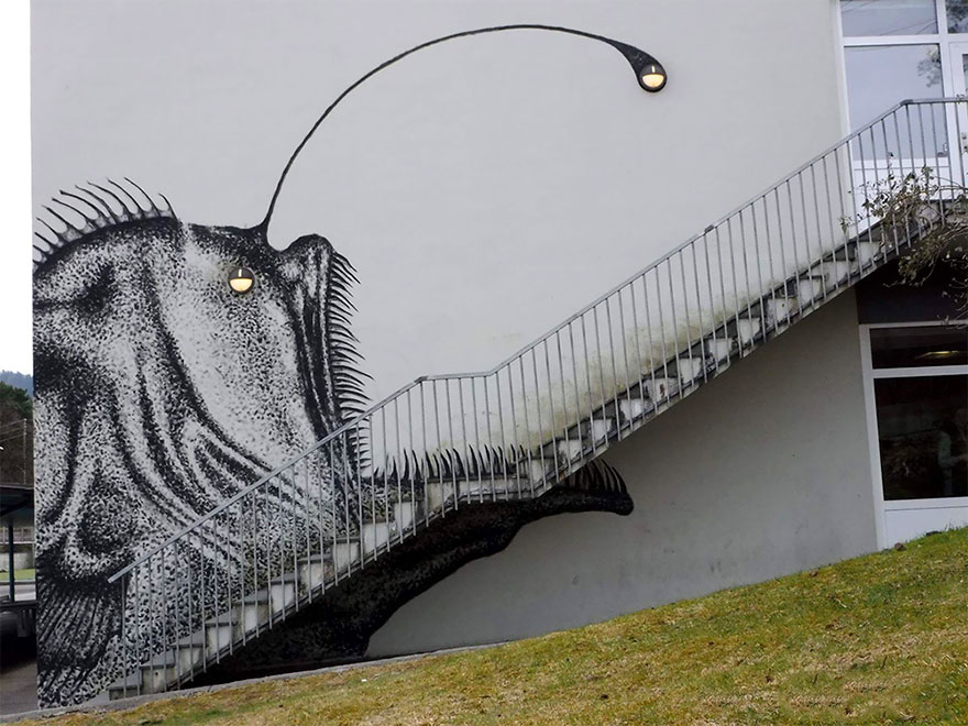 anglerfish-stair-steps-skurk-bergen-norway-2