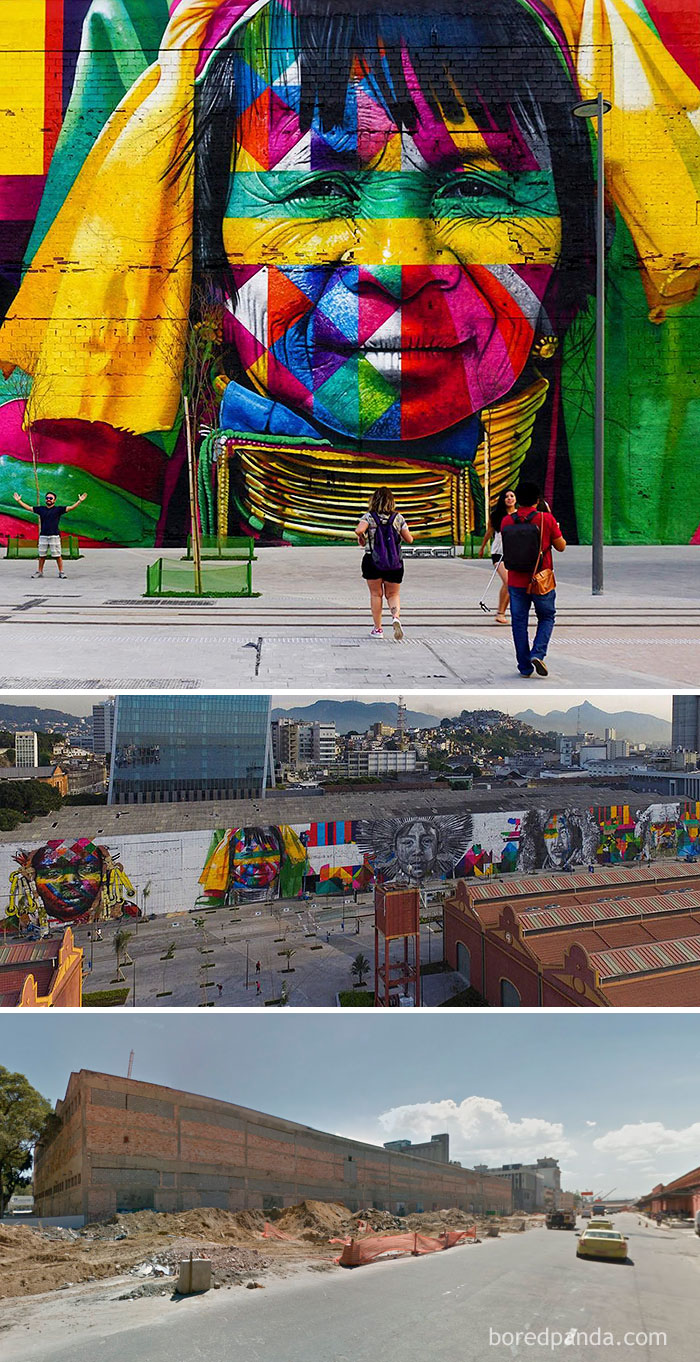 The Ethnicities, World’s Largest Street Mural For The Rio Olympics, Rio De Janeiro, Brazil