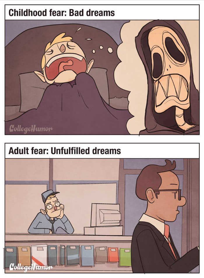Childhood Fears Vs. Adult Fears