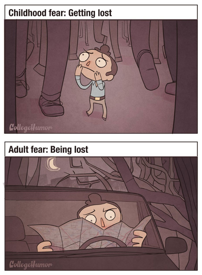 Childhood Fears Vs. Adult Fears