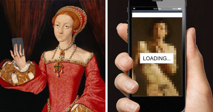 Polish Artist Turns Famous Classic Paintings Into Hilarious GIFs (67 Pics)