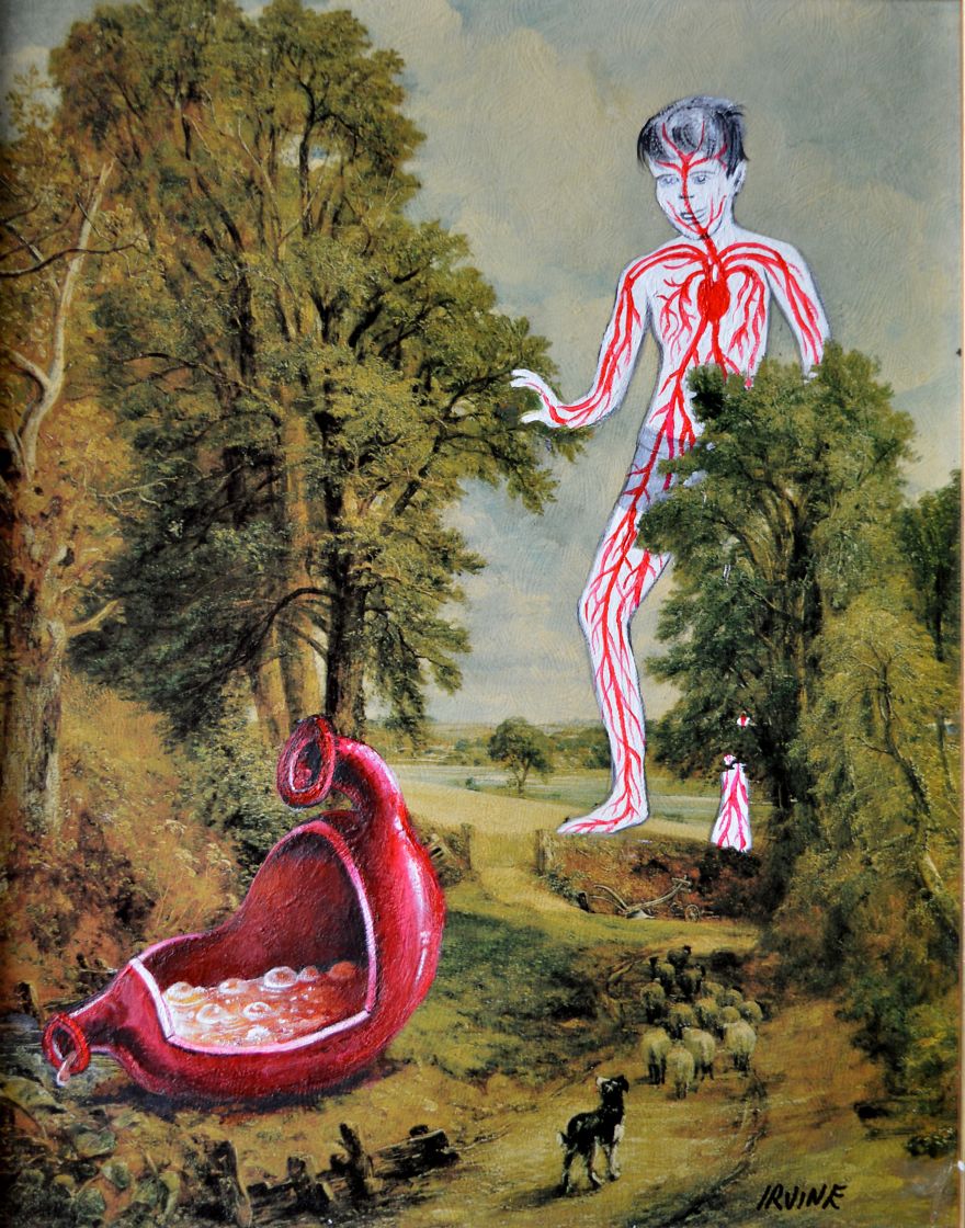 I Buy Paintings From Thrit Stores And Add A Personal Touch To Them