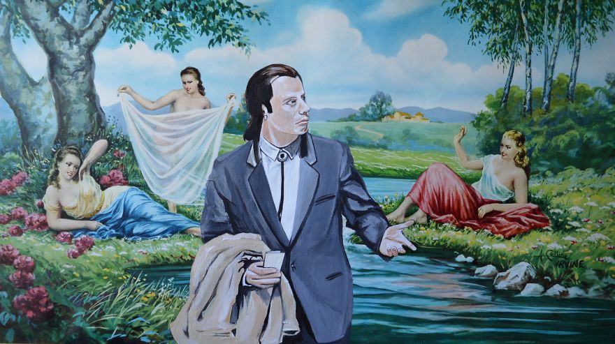 I Buy Paintings From Thrit Stores And Add A Personal Touch To Them