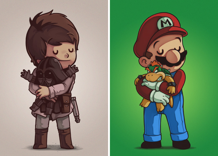 Villains Need Love Too, That’s Why I Spent Months Drawing Them Cuddle