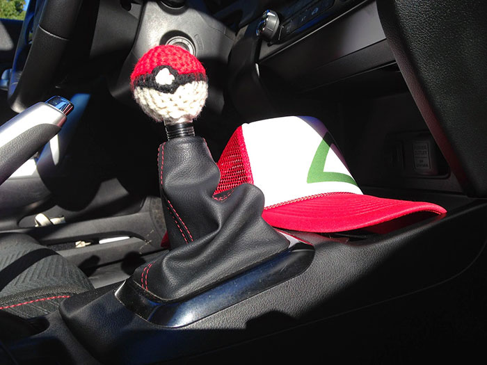 Pokeball Shift Knob Cover