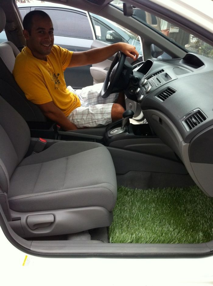 Brought The Outside Inside, Grass Car Mat