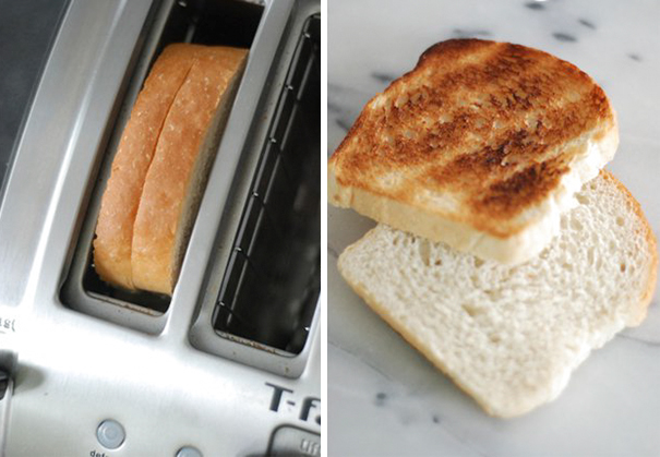 For BLT Sandwitches, Put Two Slices Of Bread In One Toaster Slot. That Way The Bread Gets Toasty On The Outside But Stays Soft On The Inside