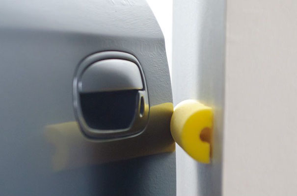 You Can Use Pool Noodle To Protect Your Car Door From Slamming Against The Garage Wall