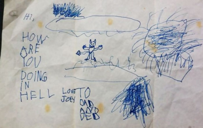 A letter to hell drawing 