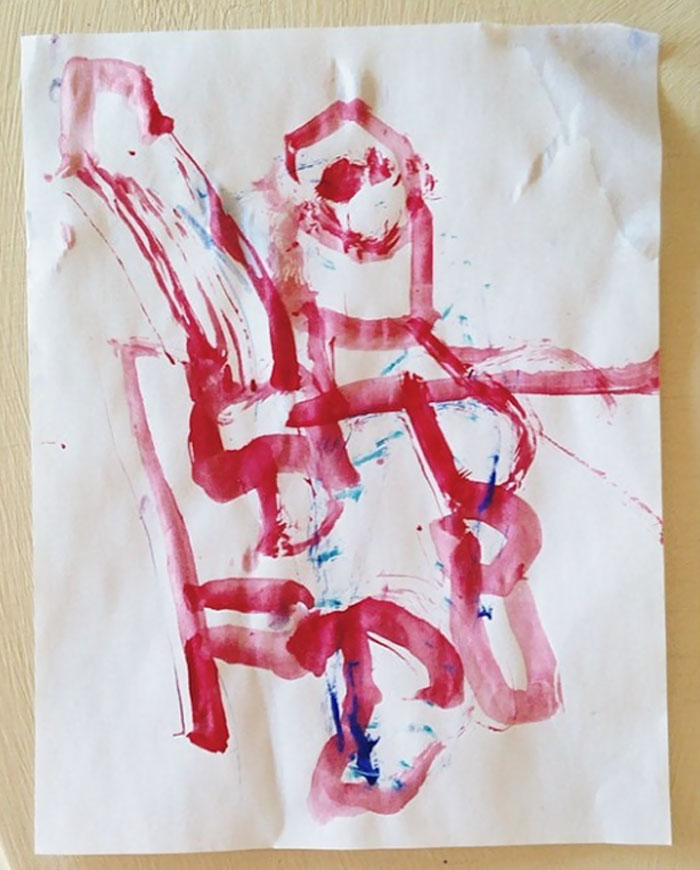 Colorful complicated Monster drawing 