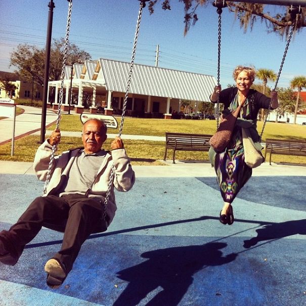 Swinging High Above The Ground