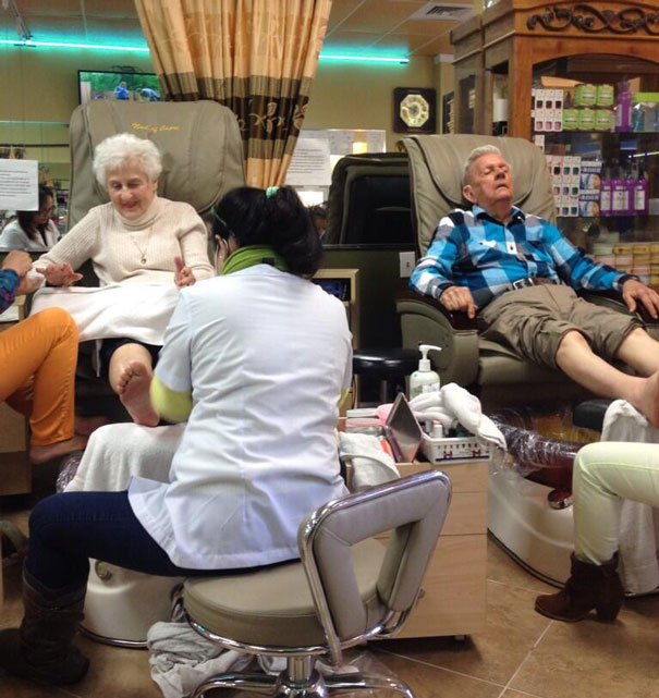 Getting Pampered Together