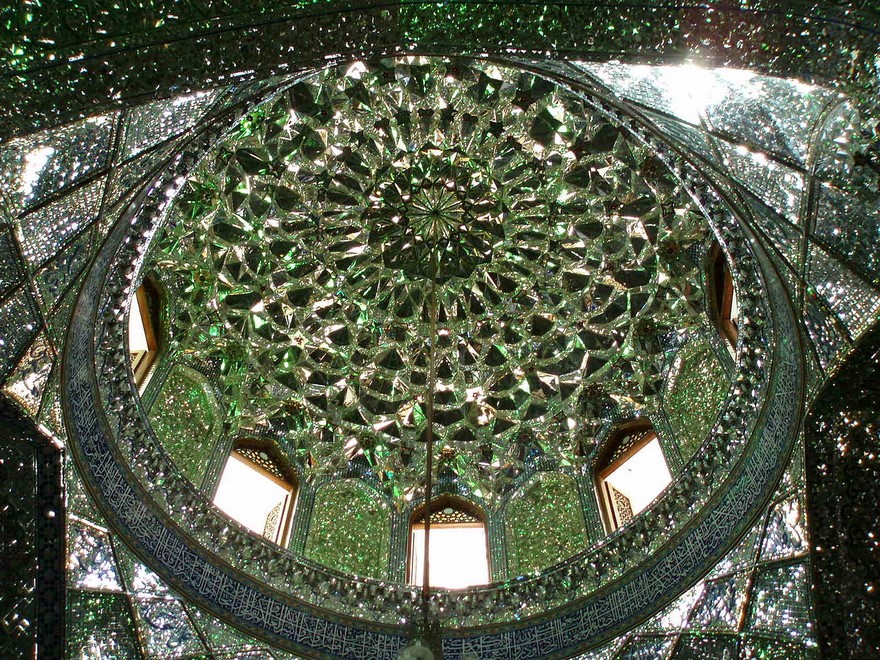 emerald-tomb-ceiling-shah-cheragh-shiraz-iran-5 emerald-tomb-ceiling-shah-cheragh-shiraz-iran-5