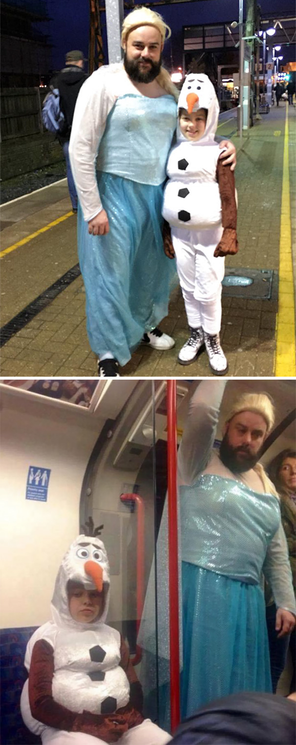 Elsa And Olaf From Frozen Costume