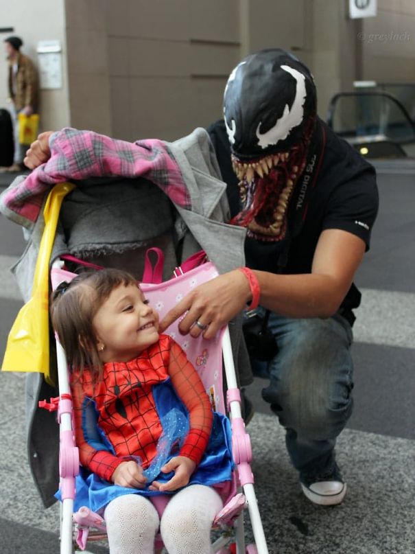 Little Spiderman And Venom