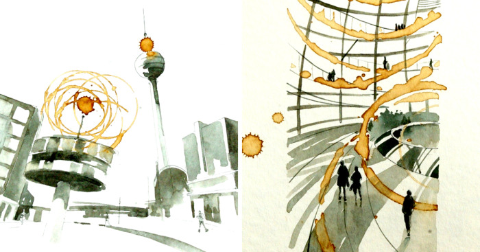 Coffee Stains And Watercolours Unite On The Day Of German Unity