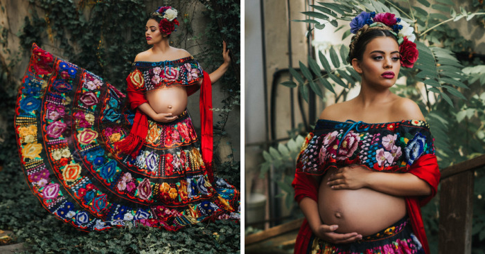 Maternity Pictures Inspired By Authenticity And Culture Of Mexican Folklore
