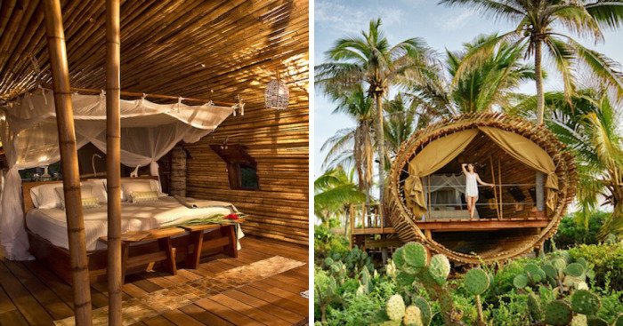 Solar-Powered Cylindrical Treehouse In Mexico