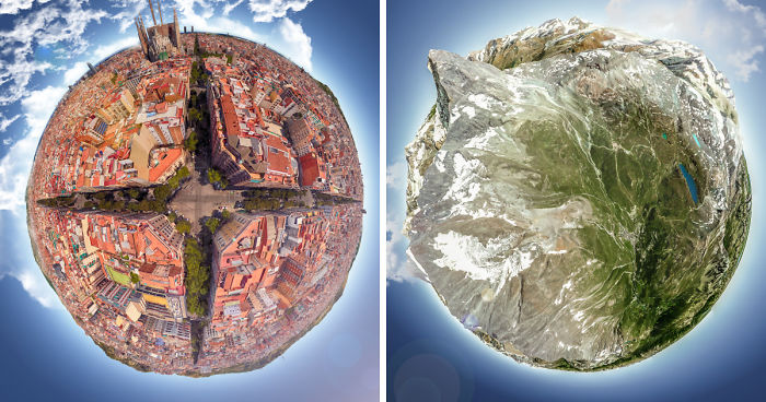 I Found Some Cool Spots On Google Earth And Turned Them Into Little Planets