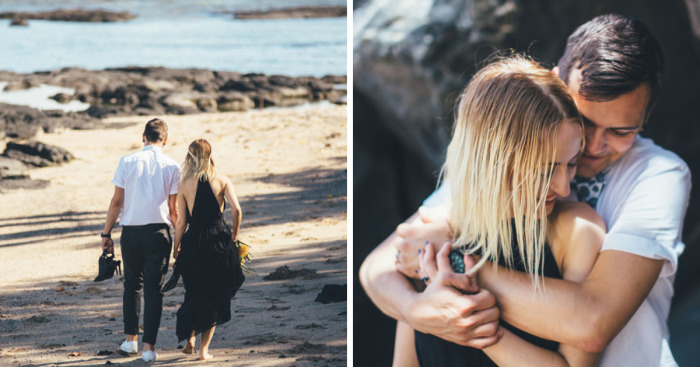 We Did It! Black Wedding Dress & Lava Rocks Wedding In Hawaii