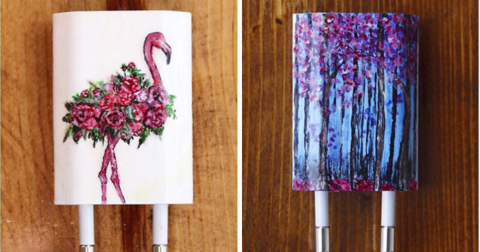 I Paint On iPhone Chargers Using Nail Polish (Part 2)