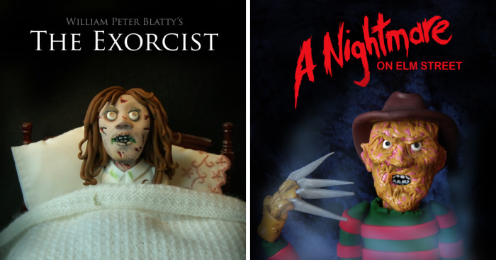 I Recreate Horror Movie Posters With Polymer Clay