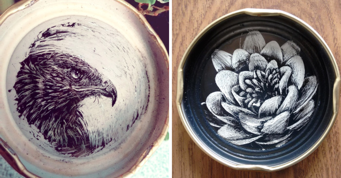 One Less Cap In The Trash! I Create Ink Portraits On Bottle Caps