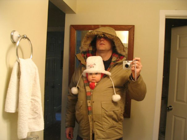 When You Have To Watch The Baby And Shovel Snow