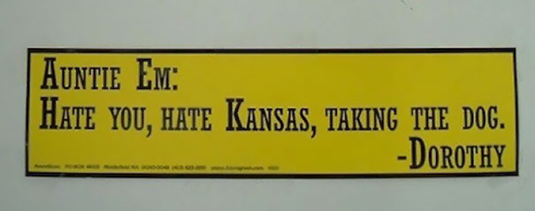 Hate You, Hate Kansas, Taking The Dog