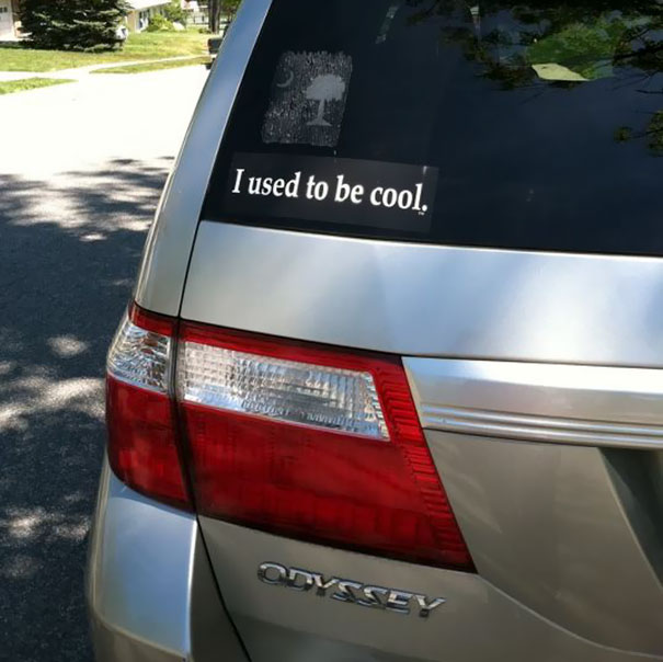 Appropriate Mini Van Bumper Sticker Is Appropriate