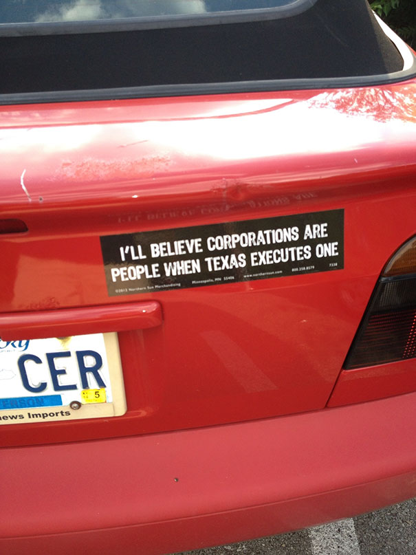 My New Favorite Bumper Sticker