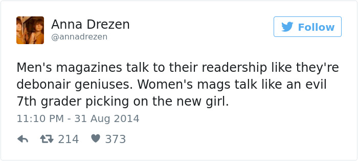 Men's Magazines vs. Women's Magazines