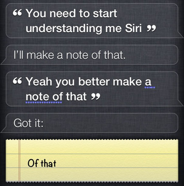 Siri's Being A Sarcastic B*@%ch
