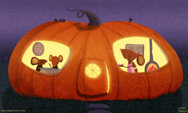 I Express My Love For Autumn Through My Art