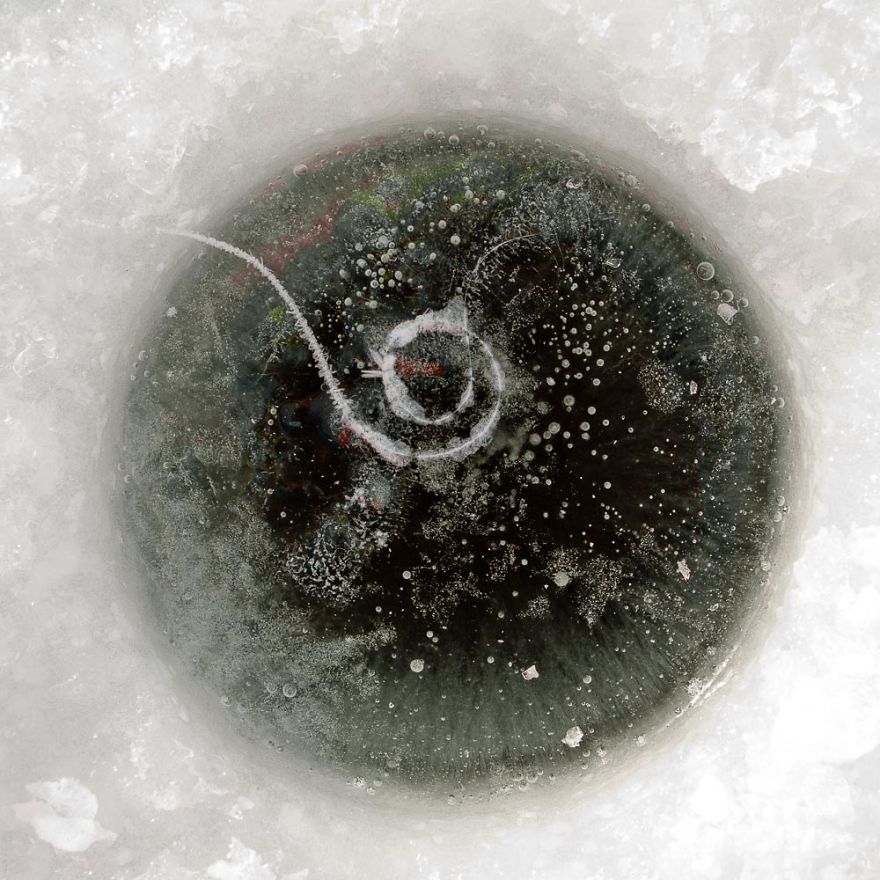 Instead Of Ice Fishing I Take Photos Of Ice Fishing Holes. Instead Of Ice Fishing I Take Photos Of Ice Fishing Holes.